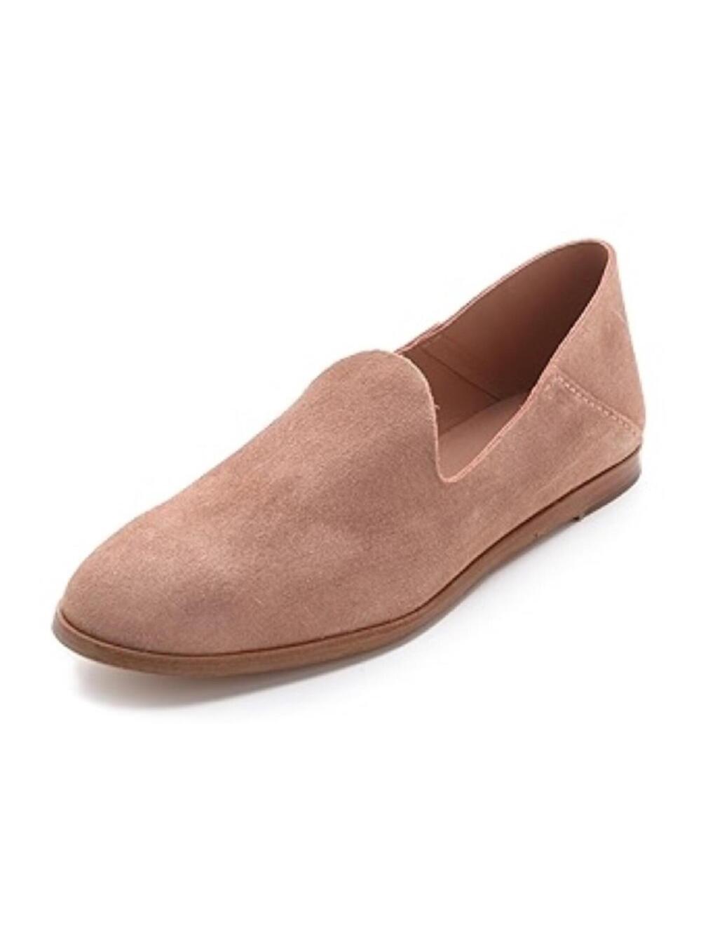 Pedro Garcia Yoshi Smoking Slipper Suede Loafer Pink Gray Mauve Flat 9 / 39